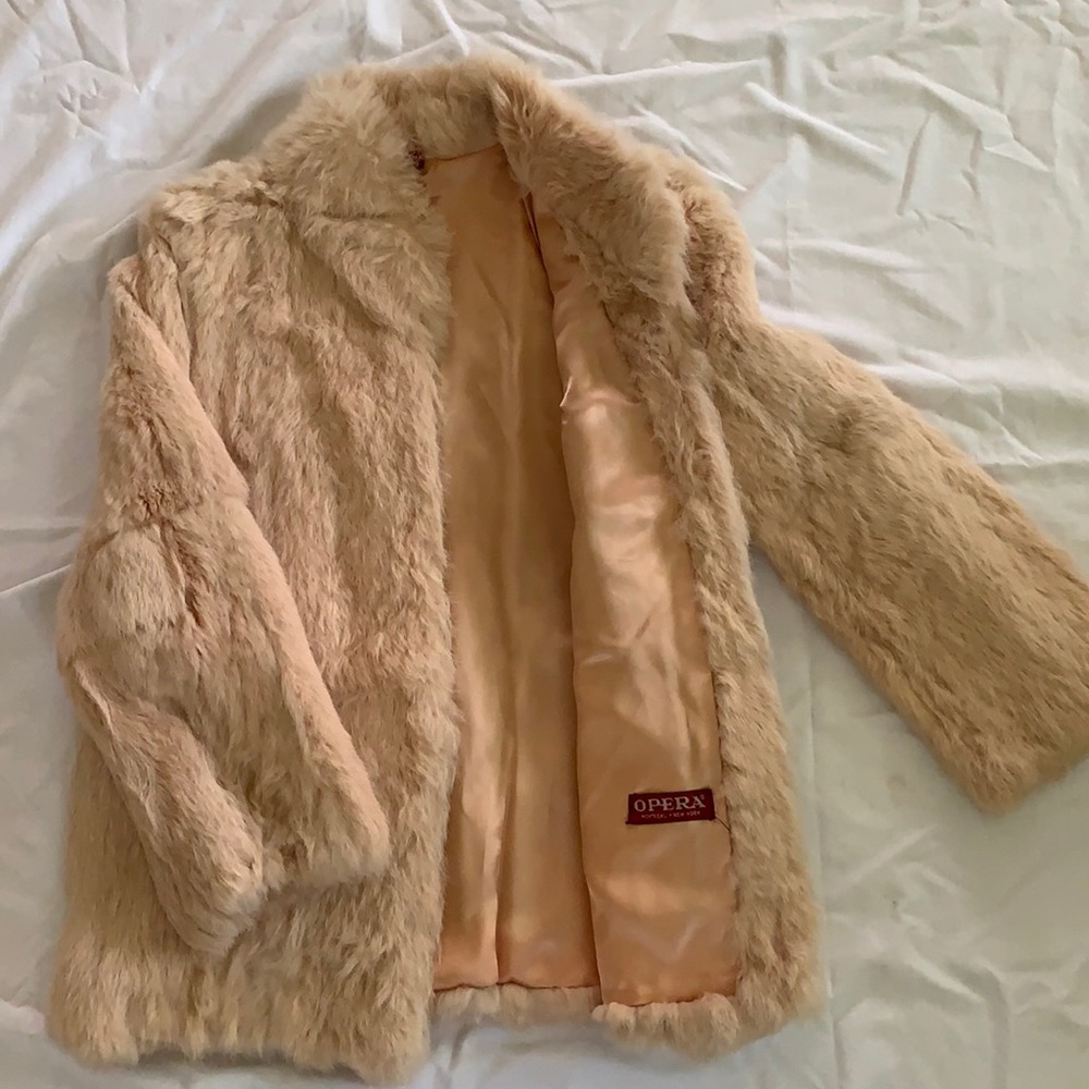 Vintage 100% Rabbit Fur Coat